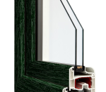 Zielony-Gealan - wzór koloru  okna