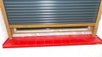 parapet zewnętrzny czerwony aluminiowy imitacja płytki